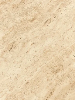 Consolle in legno di quercia con piano in travertino Chandler