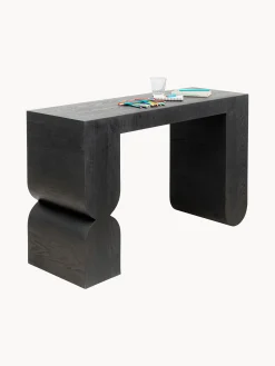 Consolle in legno fatta a mano Curve