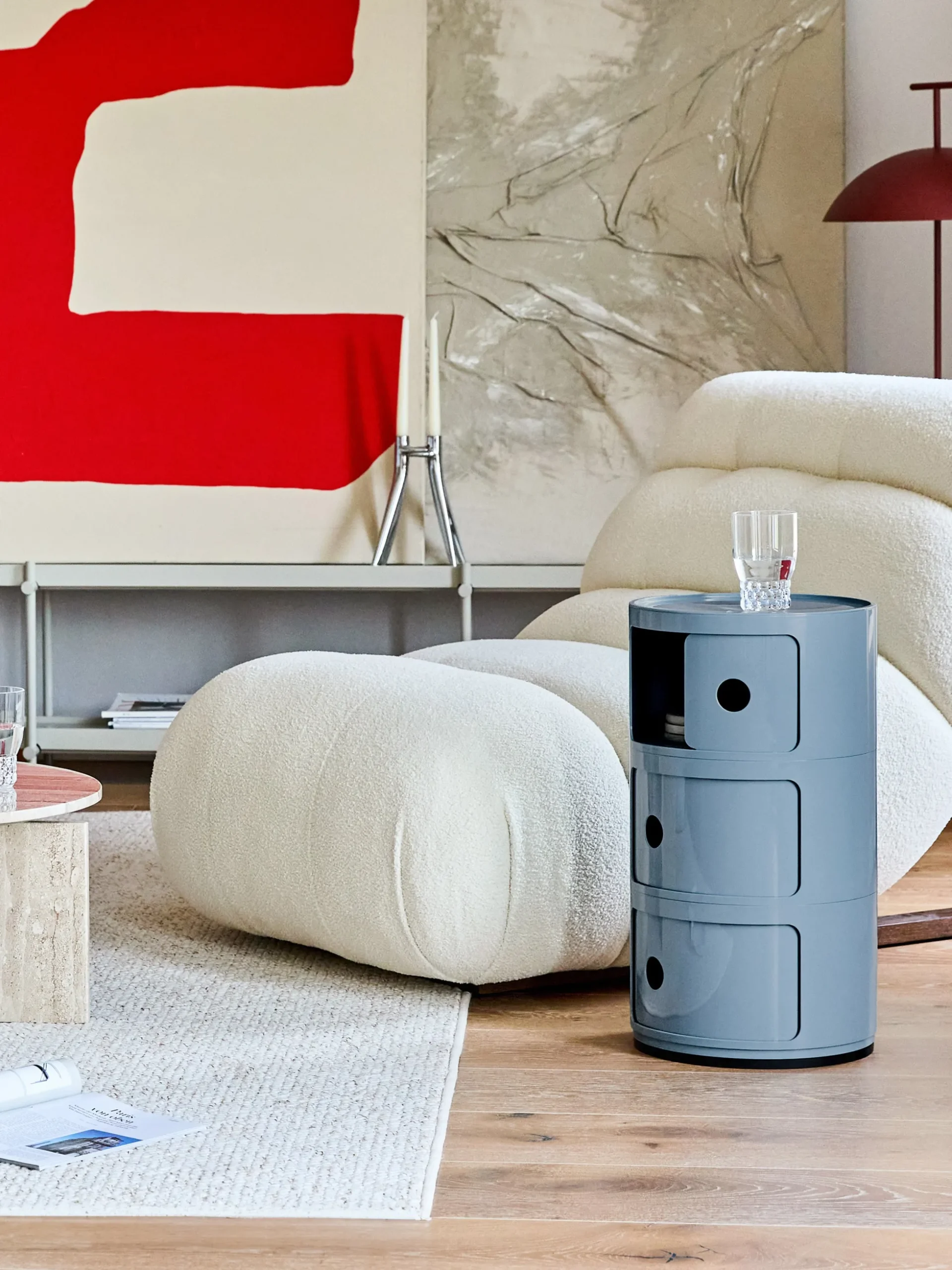Contenitore di design con 3 cassetti Componibili, alt. 59 cm