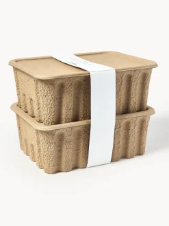 Contenitori in polpa di carta Pulp, prof. 30 cm, 2 pz