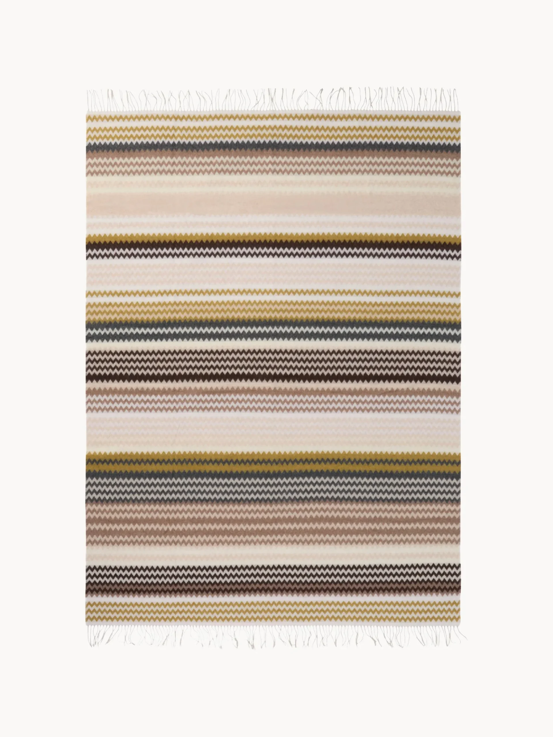 Coperta di lana con frange Humbert