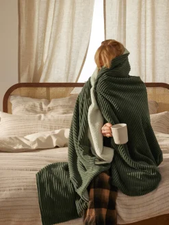 Coperta in velluto a coste Kylen