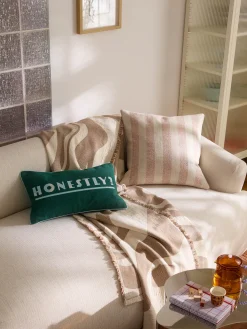 Coperta jacquard con frange Rui