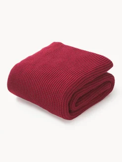 Coperta lavorata a maglia in cotone organico Adalyn