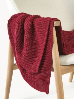 Coperta lavorata a maglia in cotone organico Adalyn