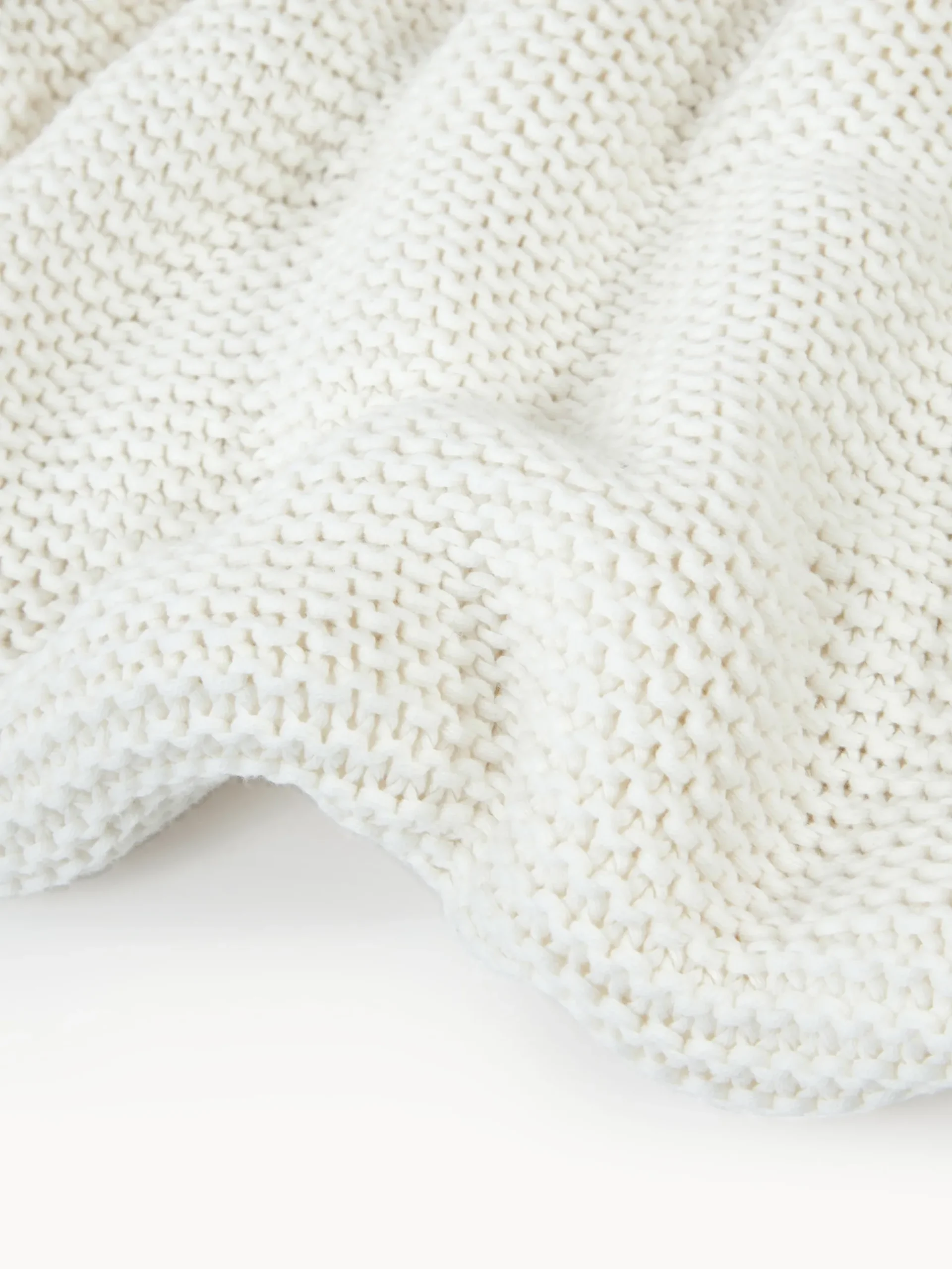 Coperta lavorata a maglia in cotone organico Adalyn
