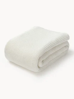 Coperta lavorata a maglia in cotone organico Adalyn
