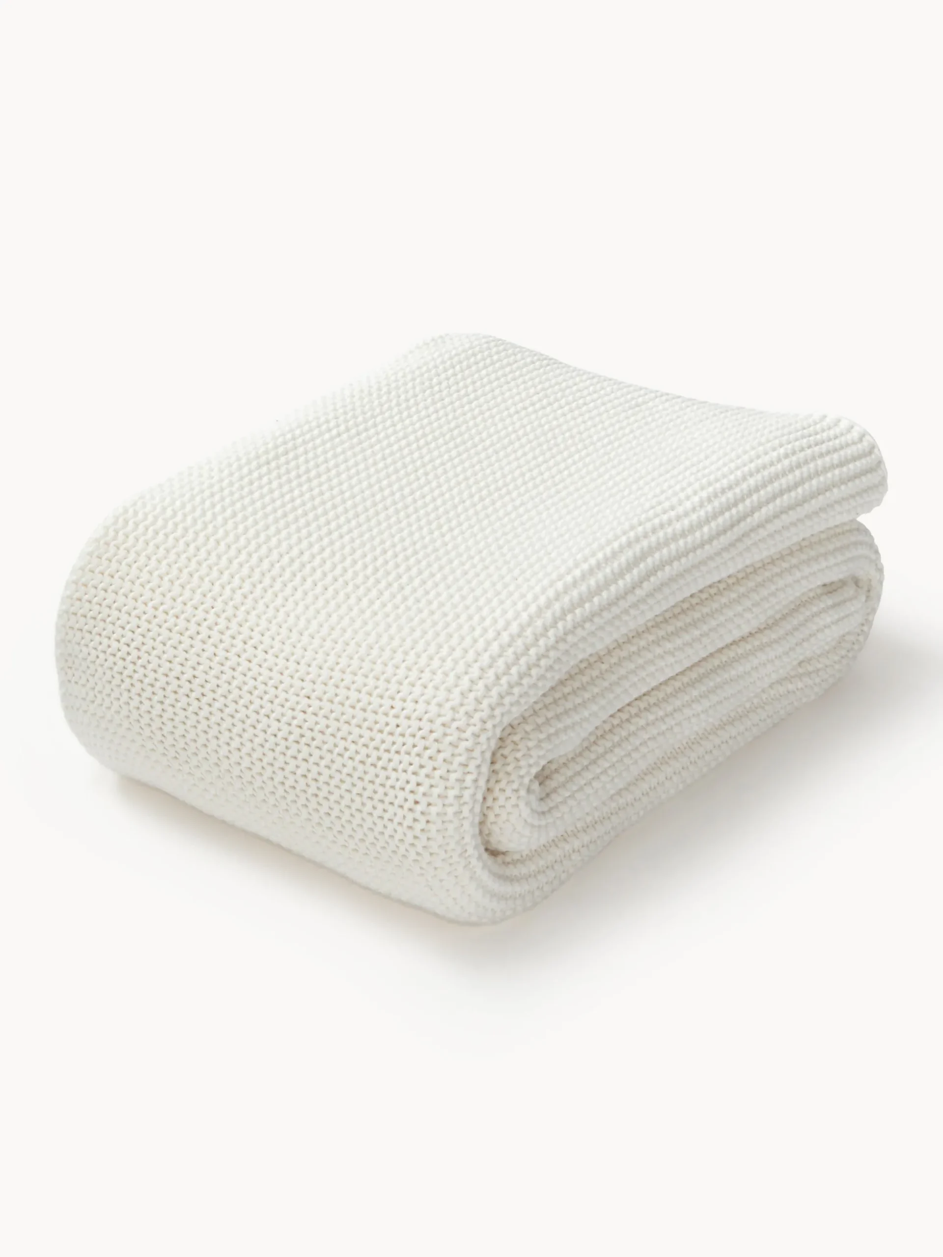 Coperta lavorata a maglia in cotone organico Adalyn