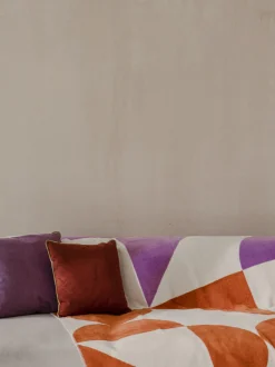 Coperta con motivo geometrico Tul