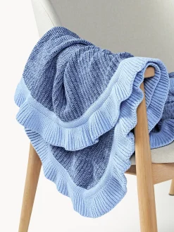 Coperta in cotone con volant Pansy