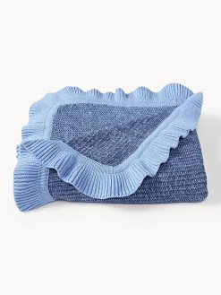 Coperta in cotone con volant Pansy
