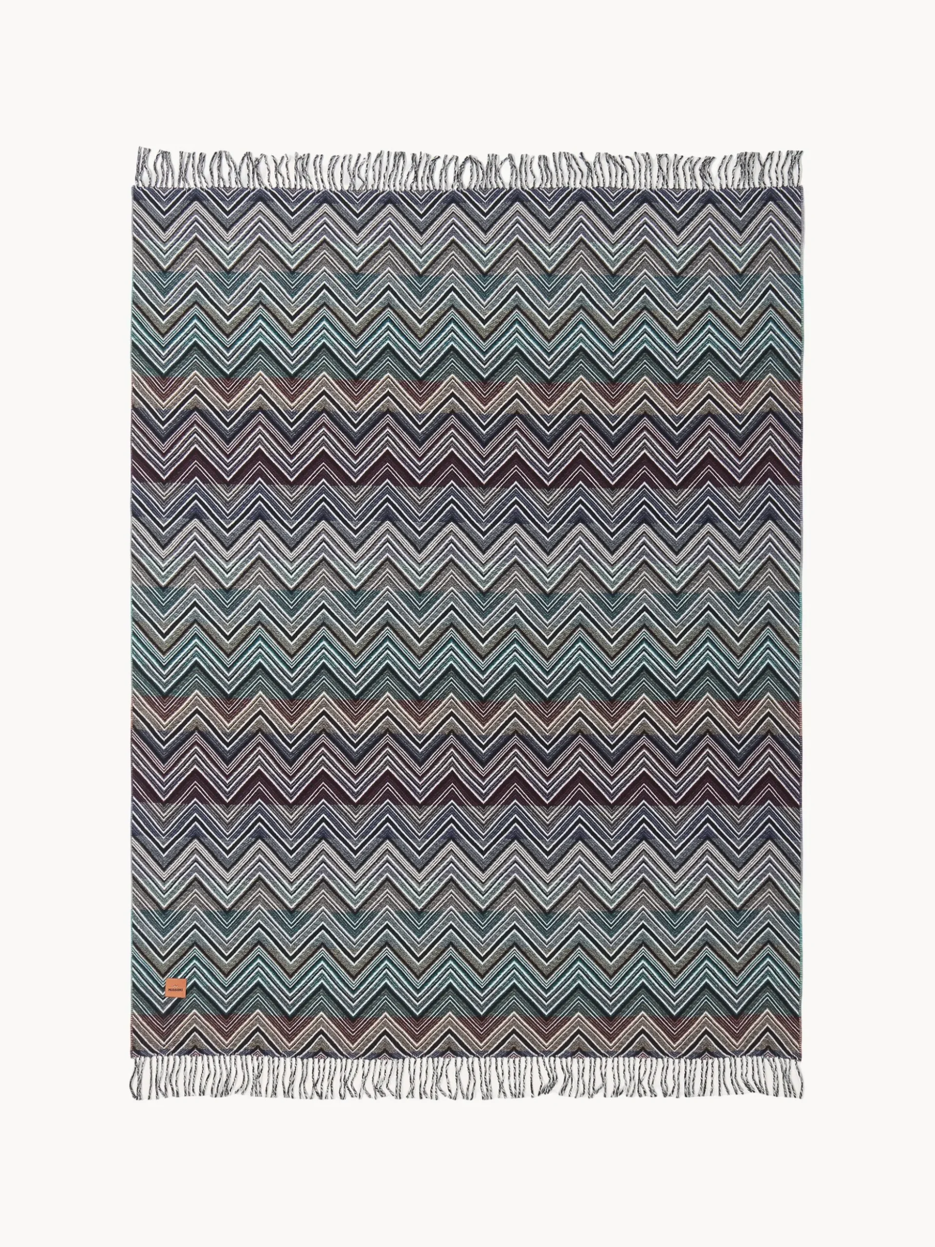 Coperta in lana con frange Perseo