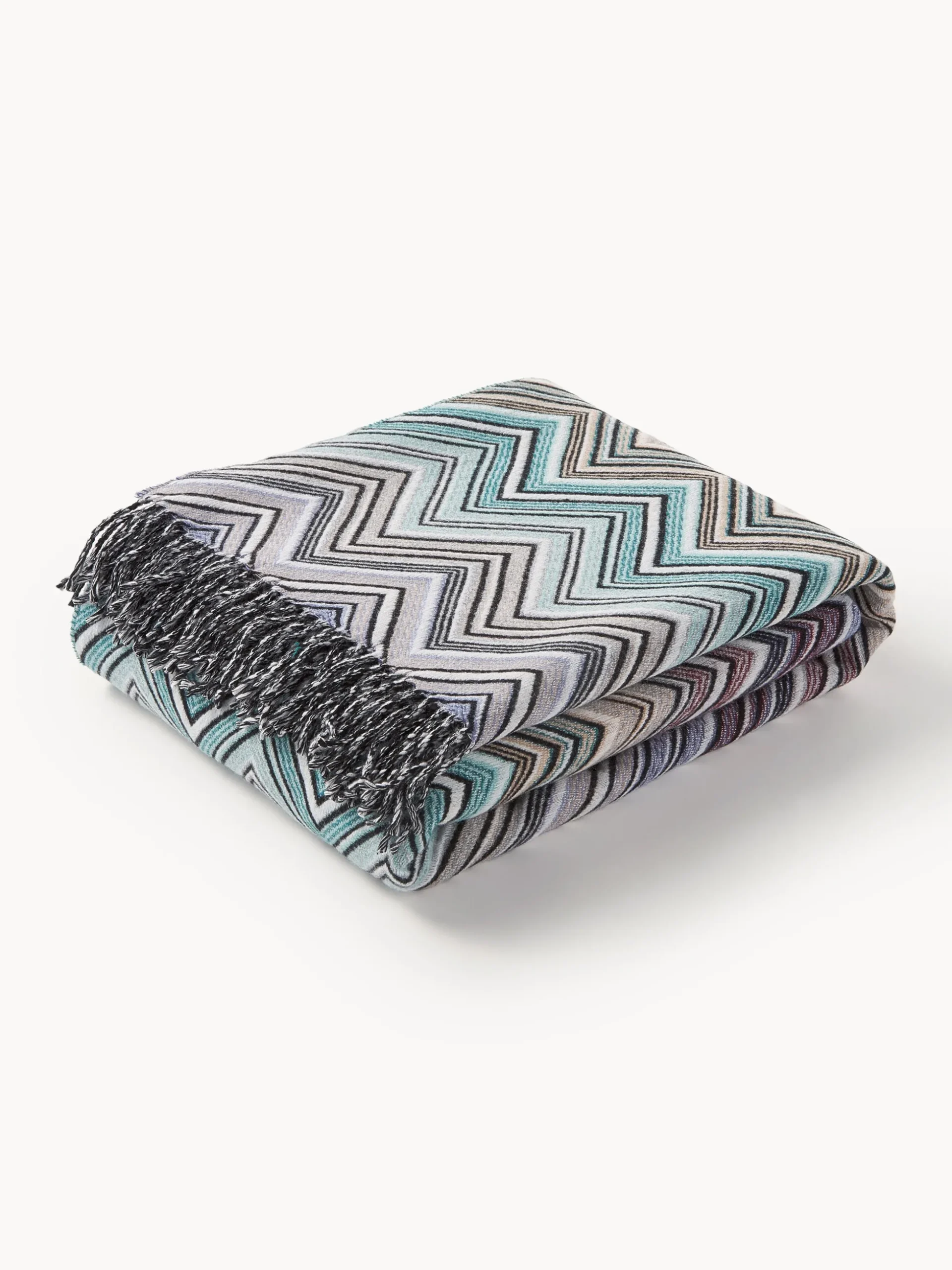Coperta in lana con frange Perseo
