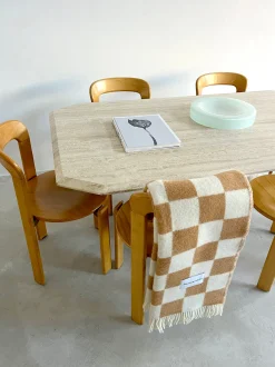 Coperta in lana con motivo a quadri Checkerboard