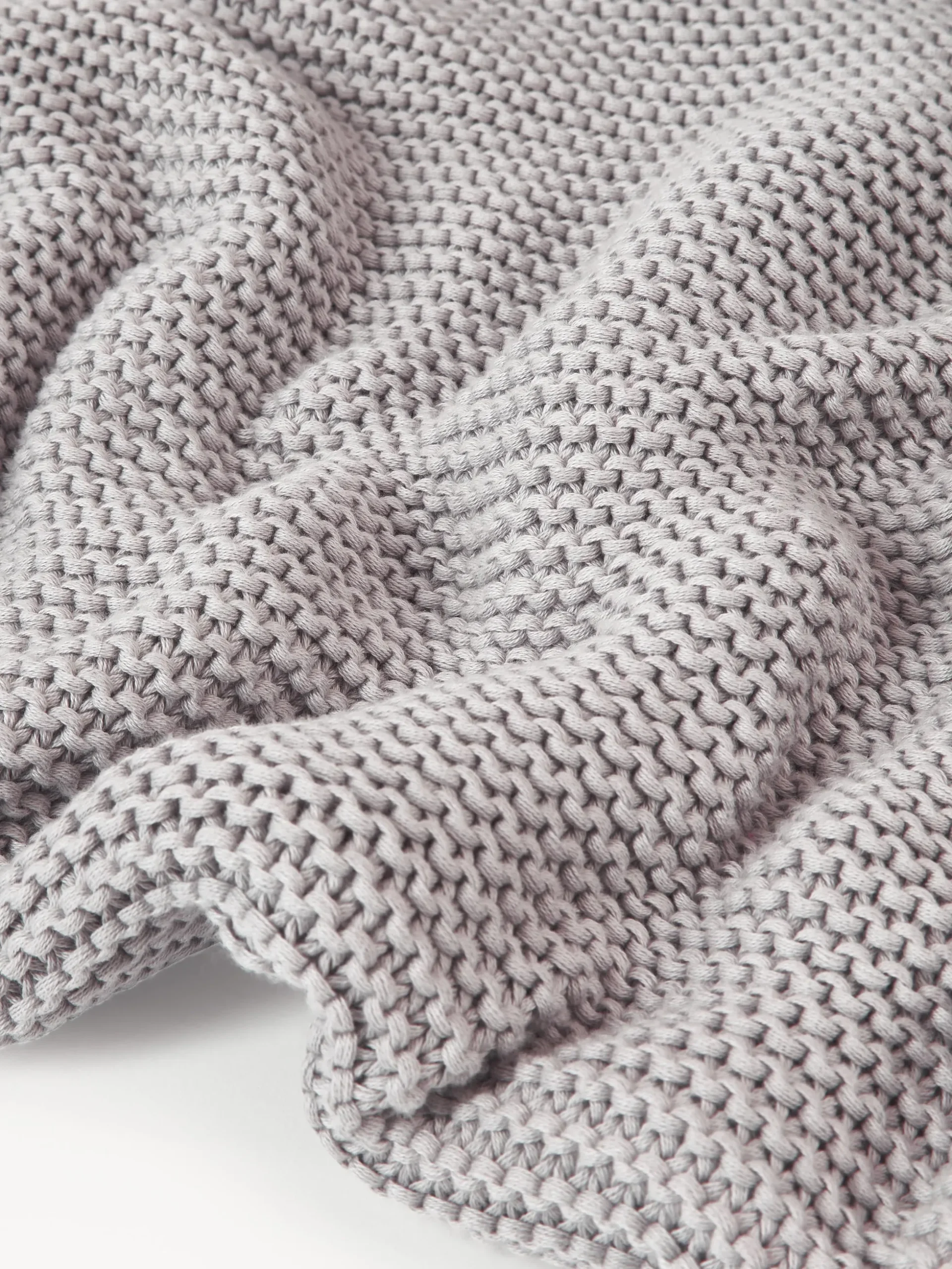 Coperta lavorata a maglia in cotone organico Adalyn