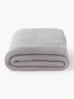 Coperta lavorata a maglia in cotone organico Adalyn