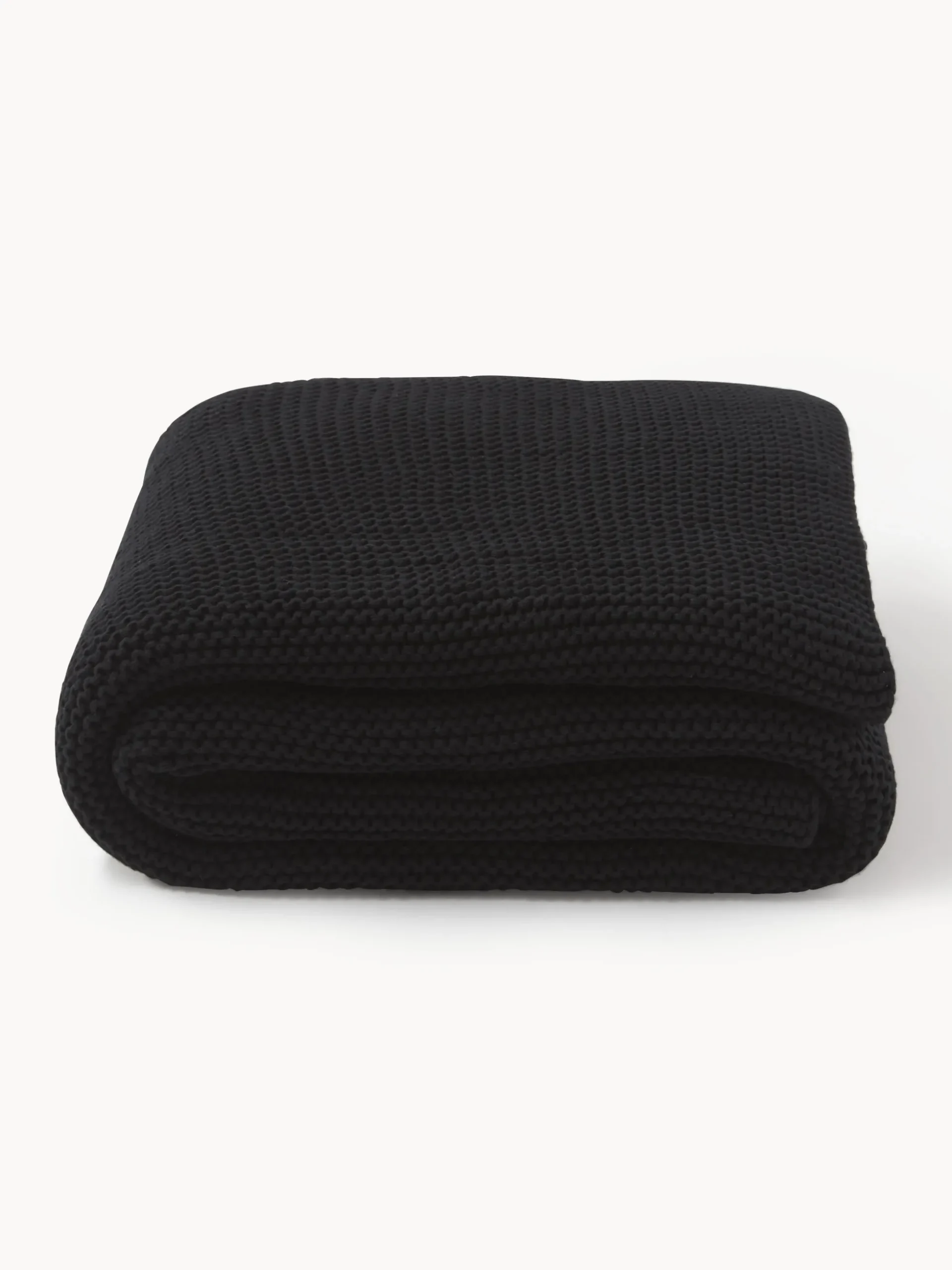 Coperta lavorata a maglia in cotone organico Adalyn
