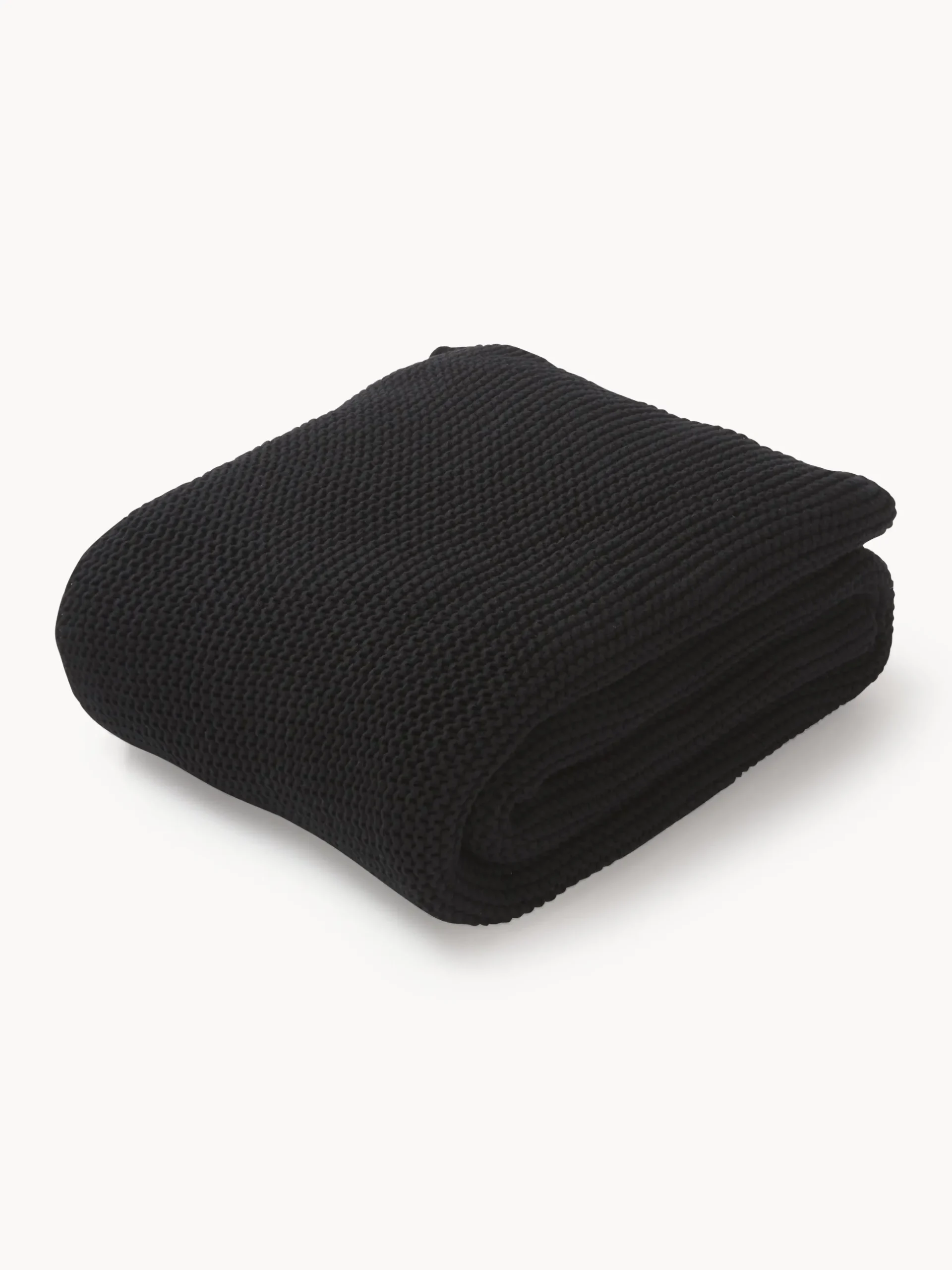 Coperta lavorata a maglia in cotone organico Adalyn