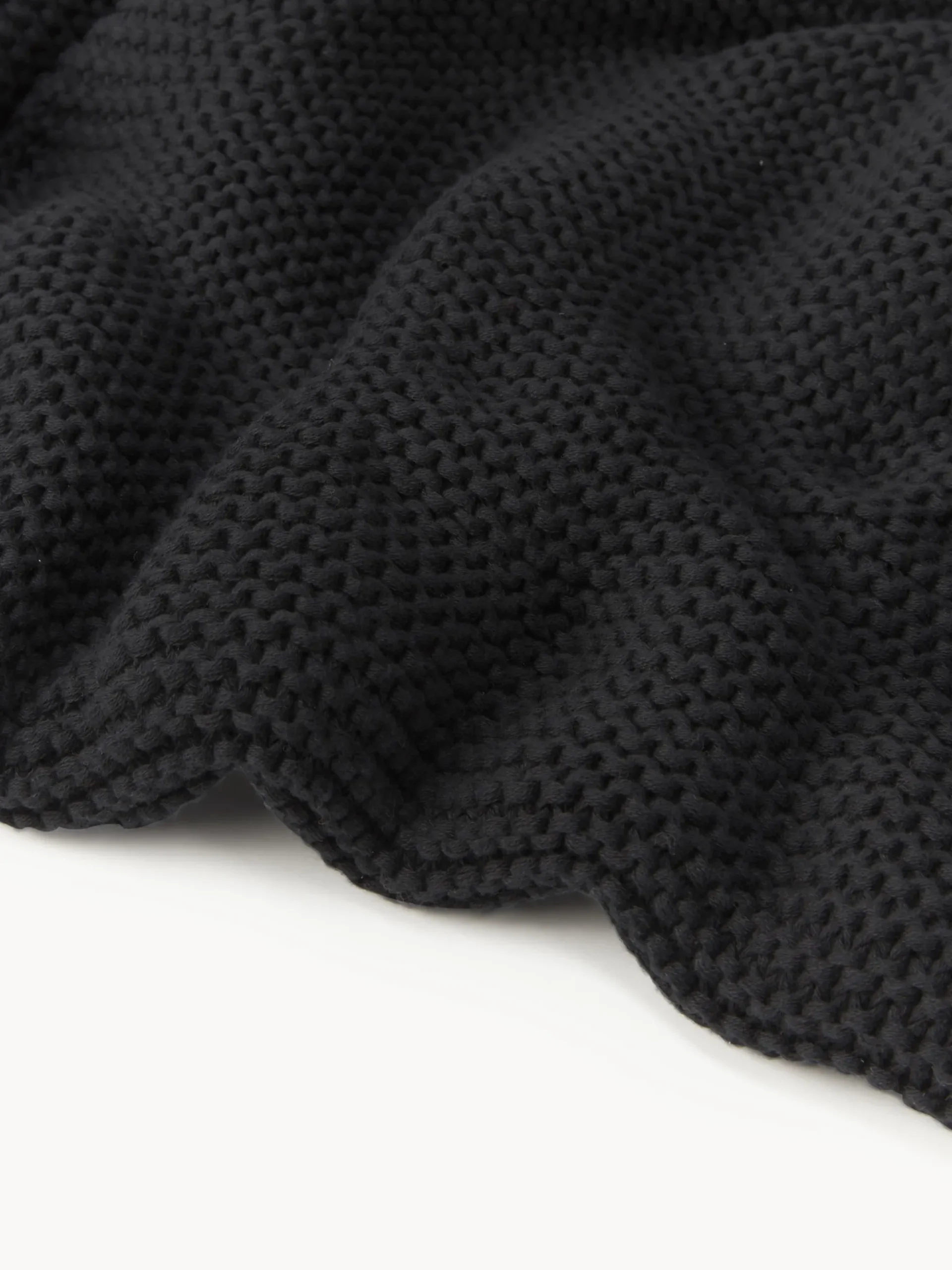 Coperta lavorata a maglia in cotone organico Adalyn