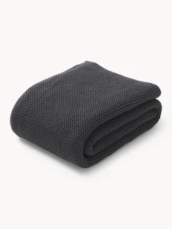 Coperta lavorata a maglia in cotone organico Adalyn