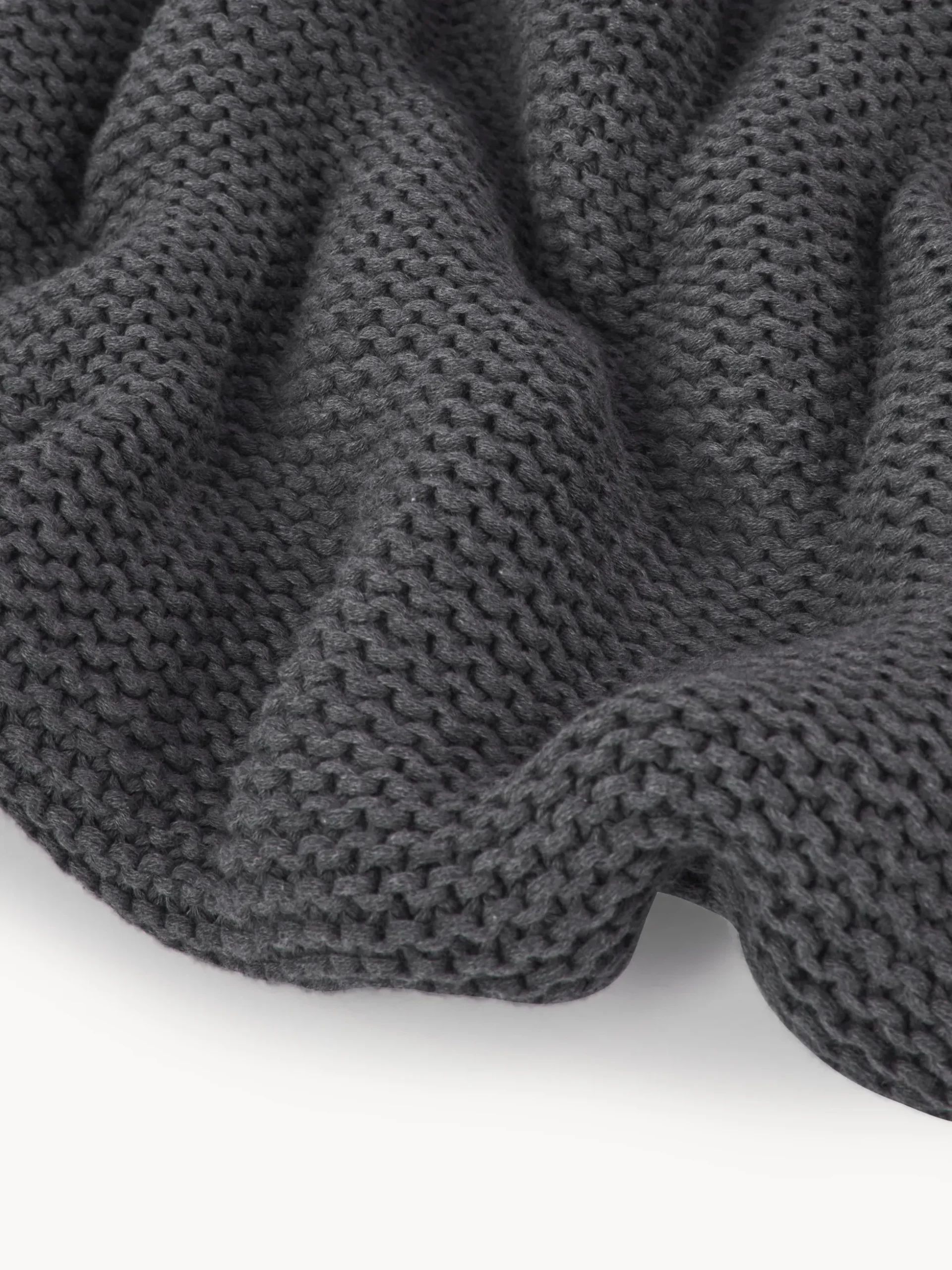 Coperta lavorata a maglia in cotone organico Adalyn