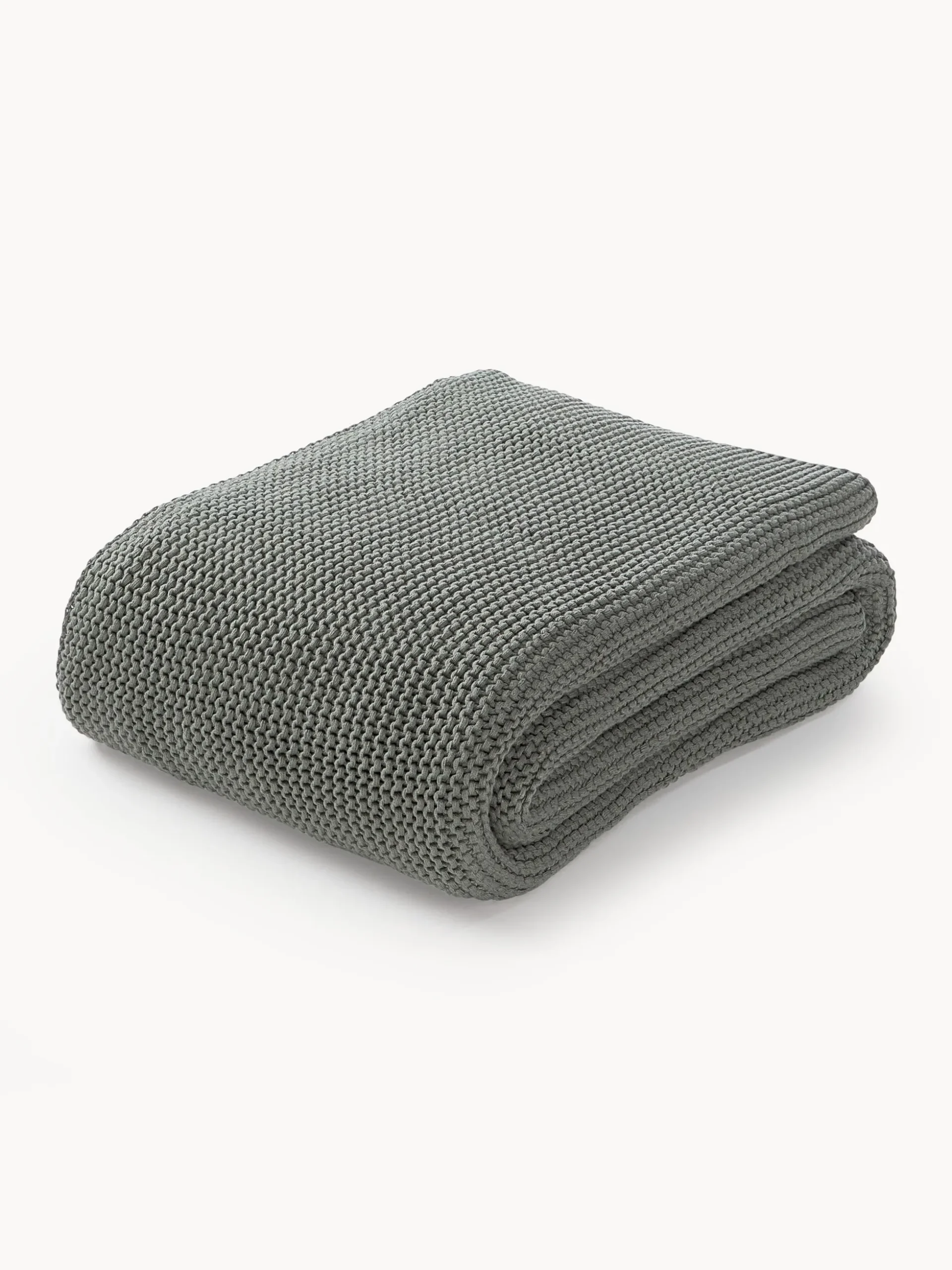 Coperta lavorata a maglia in cotone organico Adalyn