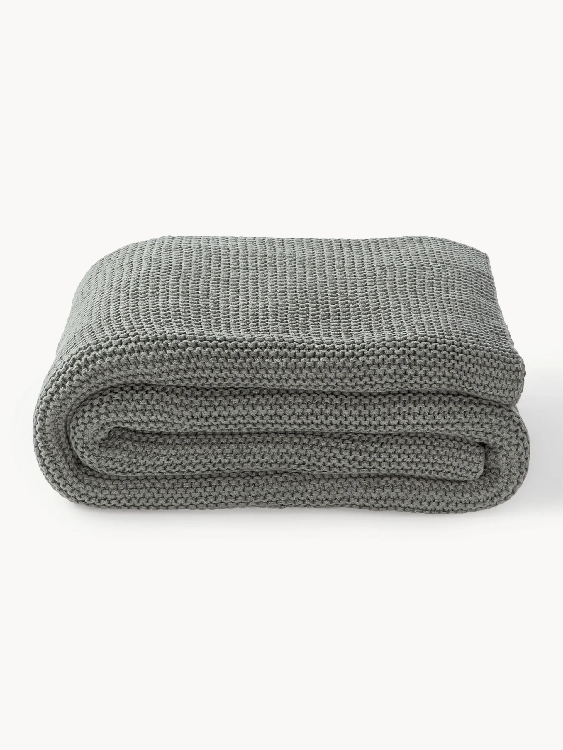 Coperta lavorata a maglia in cotone organico Adalyn