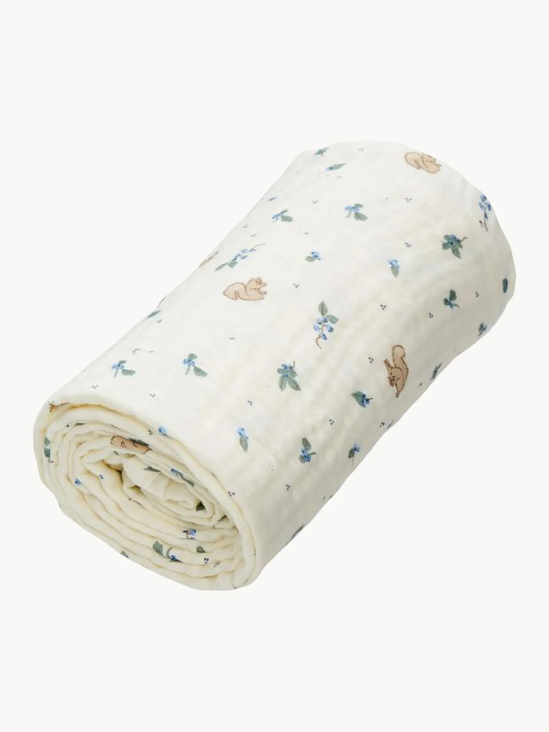 Coperta per bambini in cotone organico Blueberries