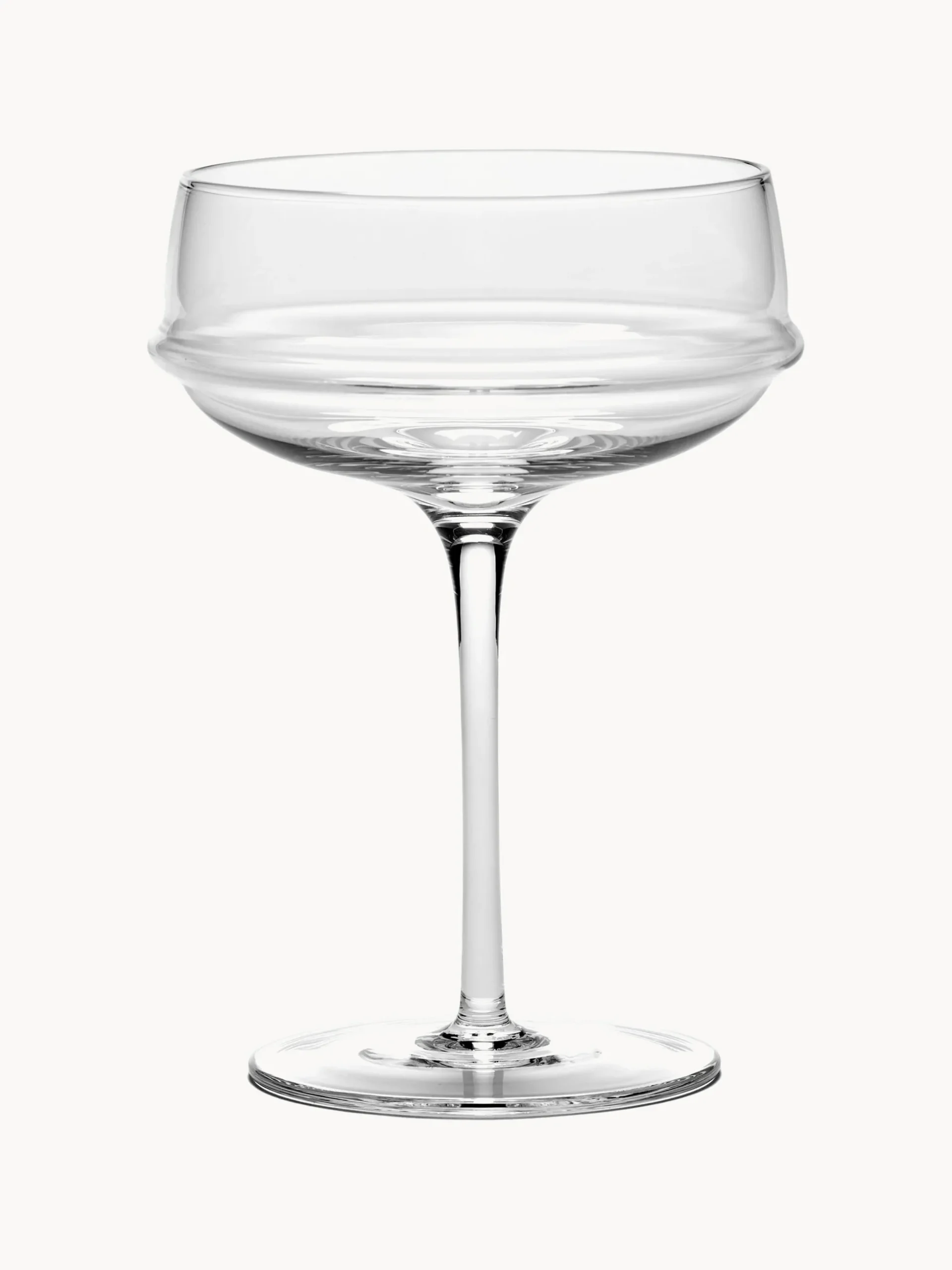 Coppe da champagne in vetro soffiato Dune 4 pz