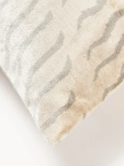 Copricuscino in viscosa con motivo jacquard Helene
