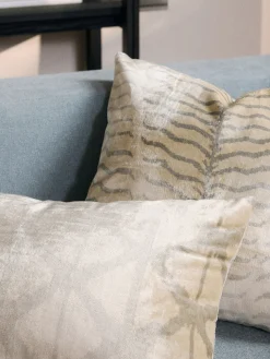 Copricuscino in viscosa con motivo jacquard Helene