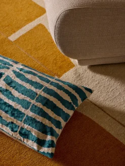 Copricuscino in viscosa con motivo jacquard tessuto Dejan