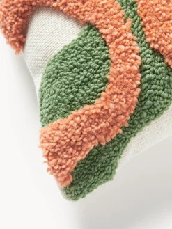 Copricuscino XL fatto a mano con design trapuntato Jiri