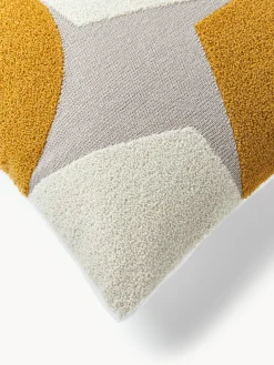 Copricuscino in cotone con decoro astratto Nomi