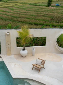 Copricuscino in rafia Isla Palm
