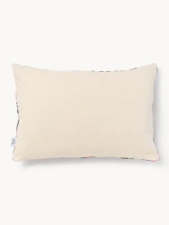 Copricuscino in velluto di seta con motivo astratto Velvety