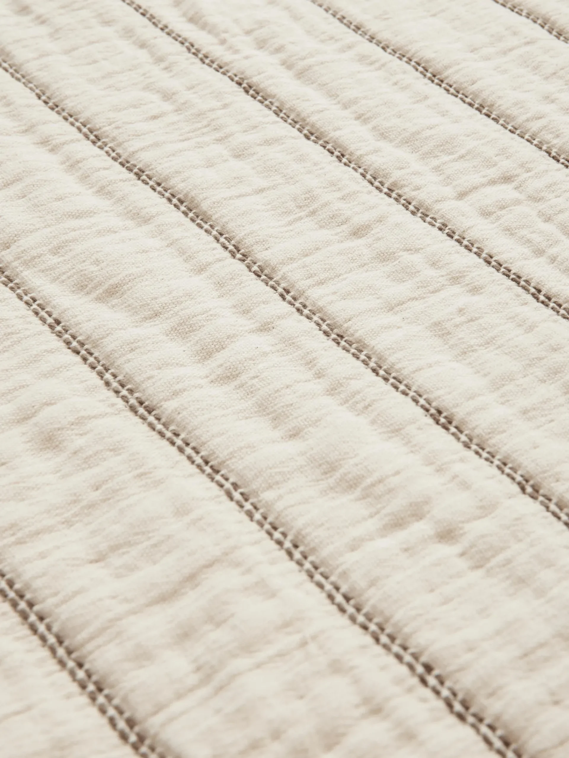 Copriletto in cotone con fantasia a righe Aires