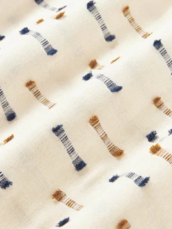 Copripiumino in cotone con frange trapuntate Lenja