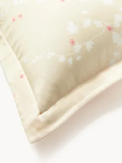 Copripiumino in raso di cotone con stampa floreale Sakura