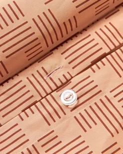 Copripiumino in cotone percalle con stampa geometrica Inki