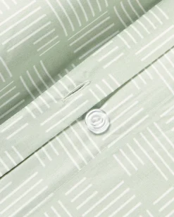 Copripiumino in cotone percalle con stampa geometrica Inki