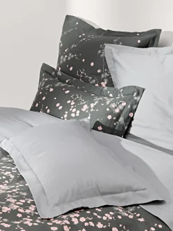 Copripiumino in raso di cotone con stampa floreale Sakura
