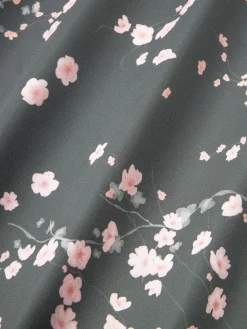 Copripiumino in raso di cotone con stampa floreale Sakura