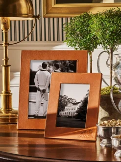 Cornice portafoto in pelle Garrett