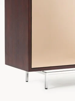 Credenza alta con ante in vetro a specchio Scarlett