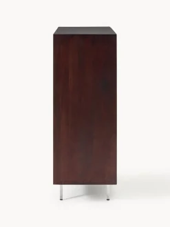 Credenza alta con ante in vetro a specchio Scarlett