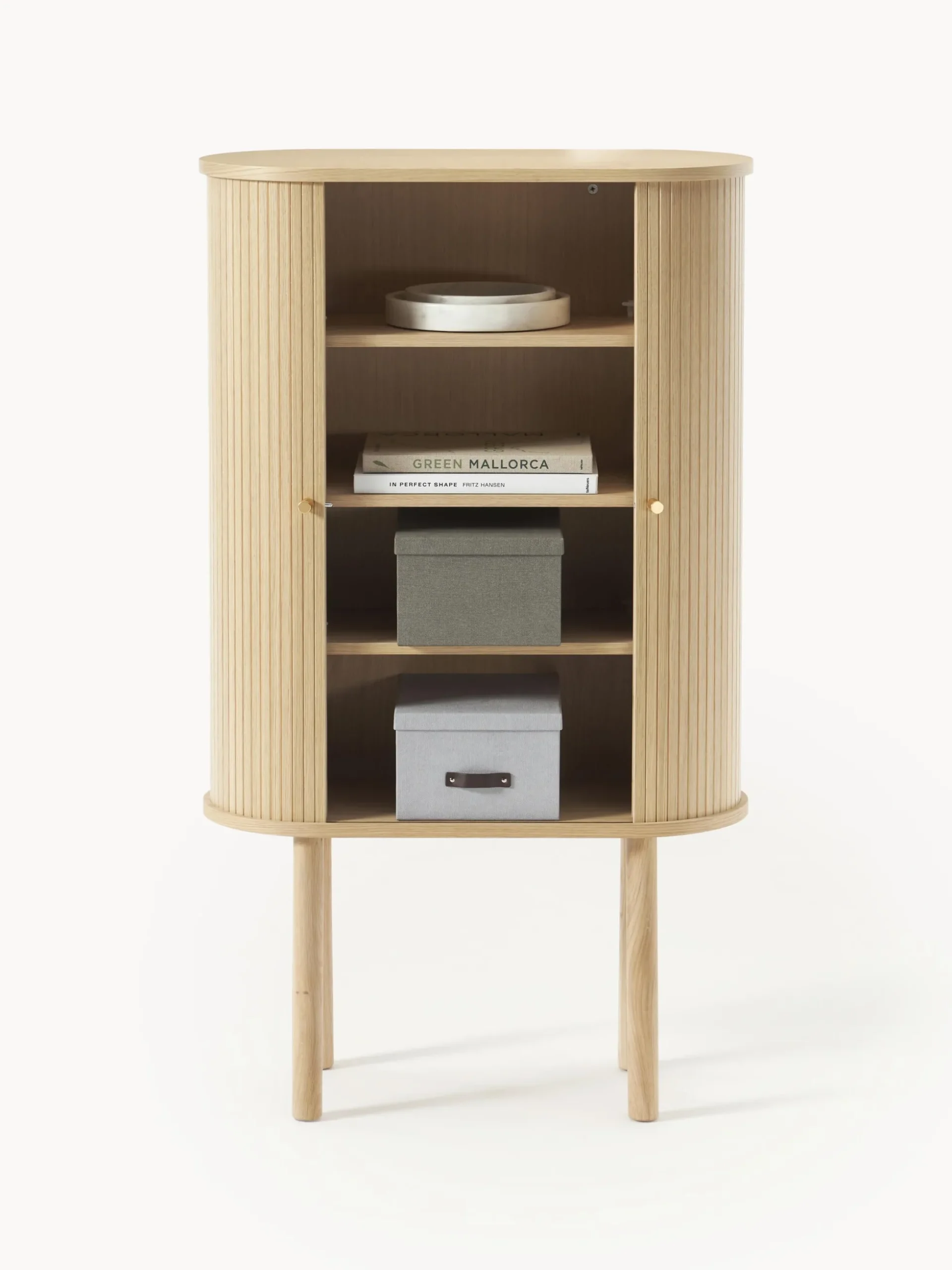 Credenza alta con frontale millerighe Calary