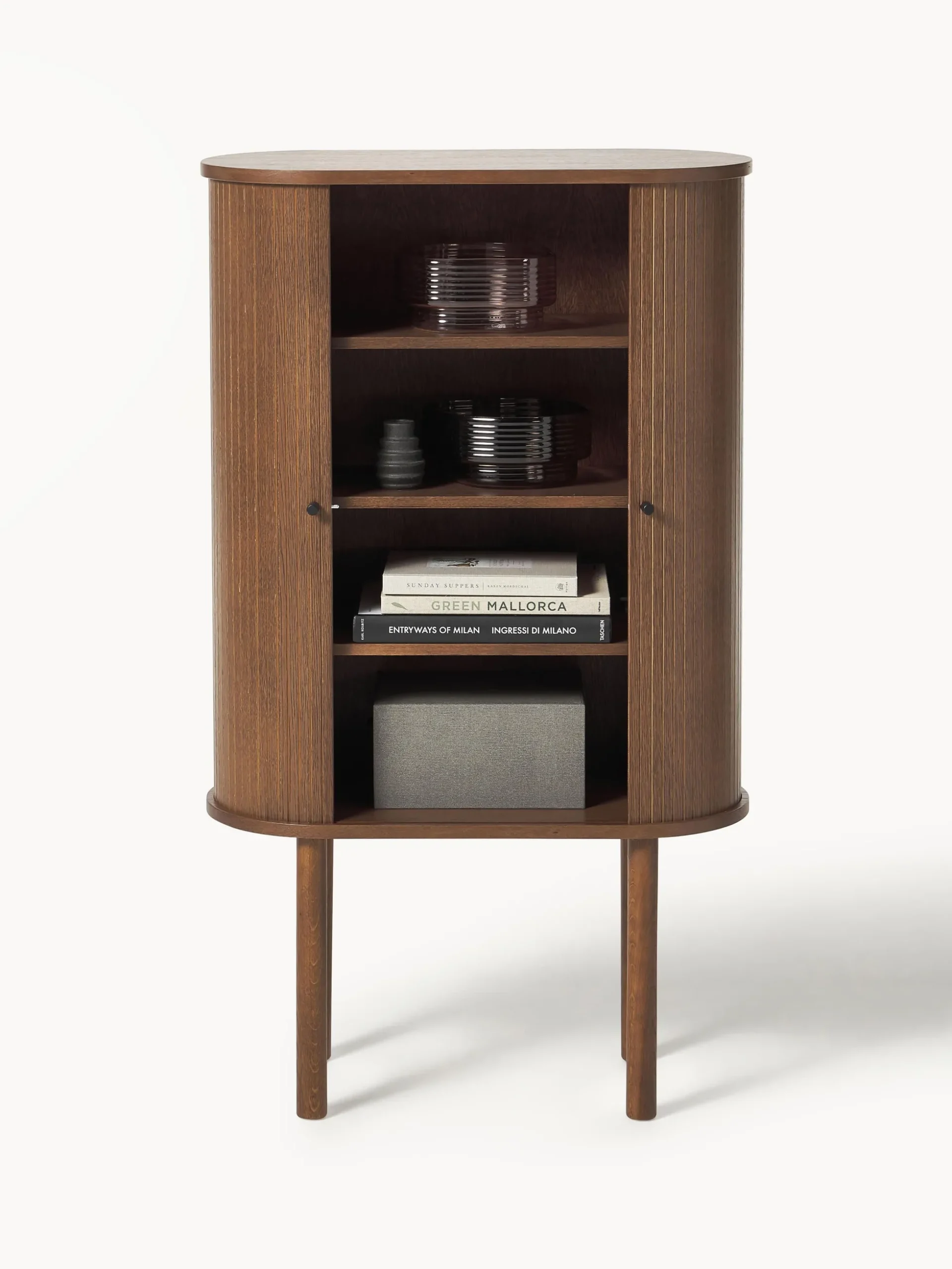Credenza alta con frontale millerighe Calary