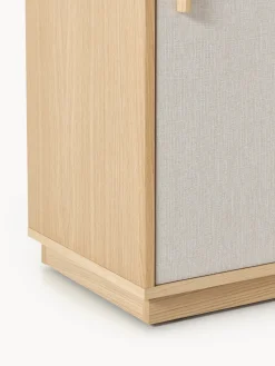 Credenza alta in legno con frontale imbottito Wisp
