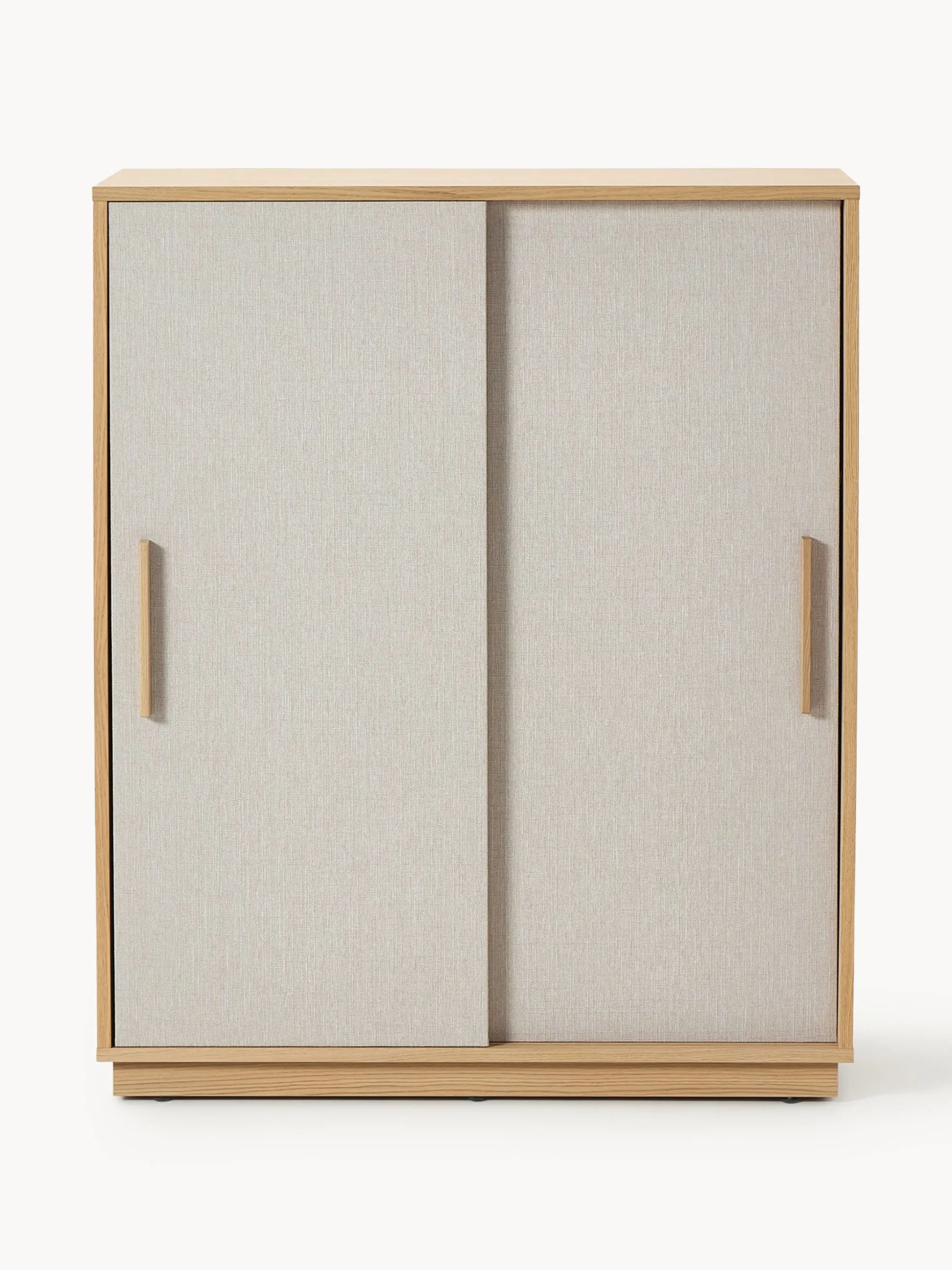 Credenza alta in legno con frontale imbottito Wisp